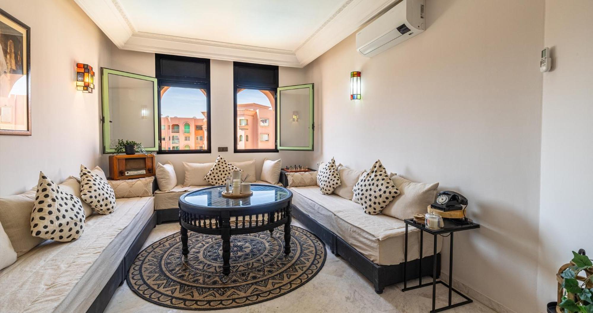 Ferienwohnung Charming 2-Bed Oasis Pool View Marrakesch Exterior foto