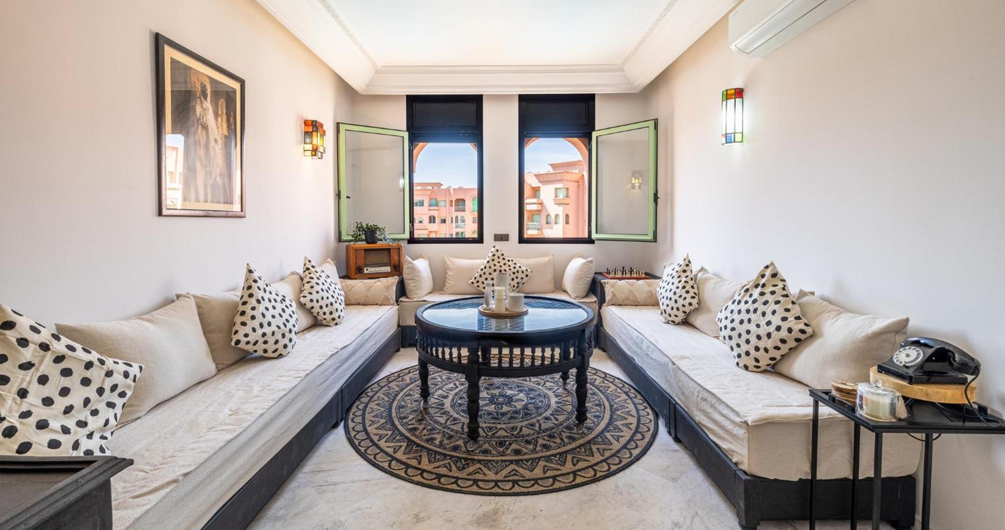 Ferienwohnung Charming 2-Bed Oasis Pool View Marrakesch Exterior foto