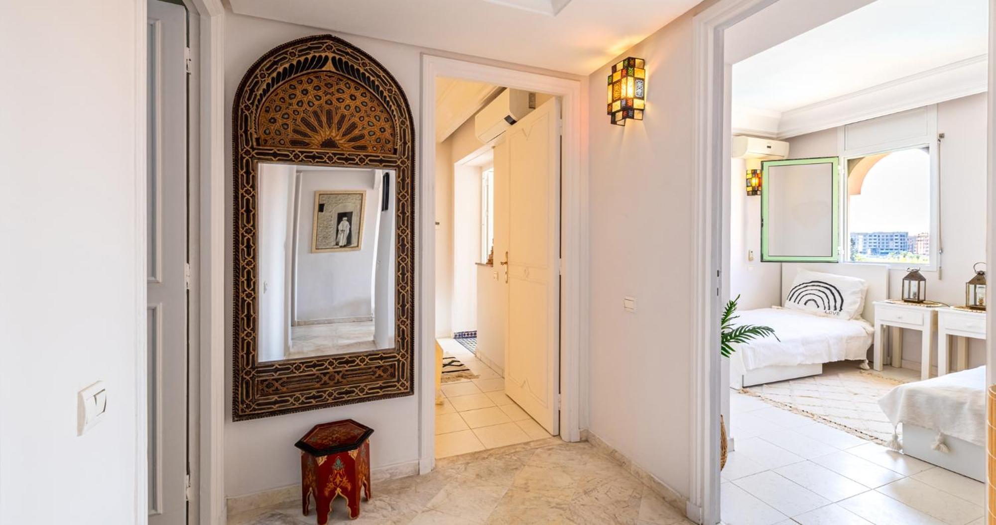 Ferienwohnung Charming 2-Bed Oasis Pool View Marrakesch Exterior foto